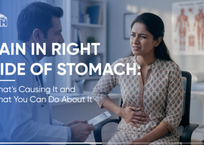 Pain in right side of stomach
